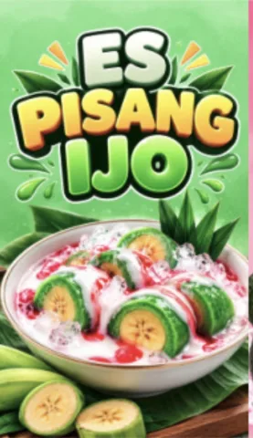 Es pisang ijo