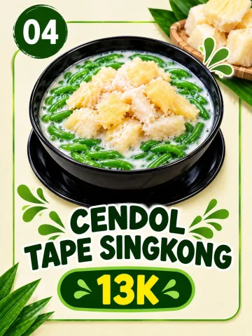 Es Cendol Tape singkong
