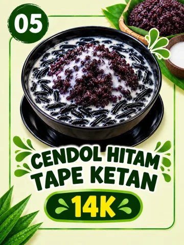 Es Cendol Hitam Tape Ketan