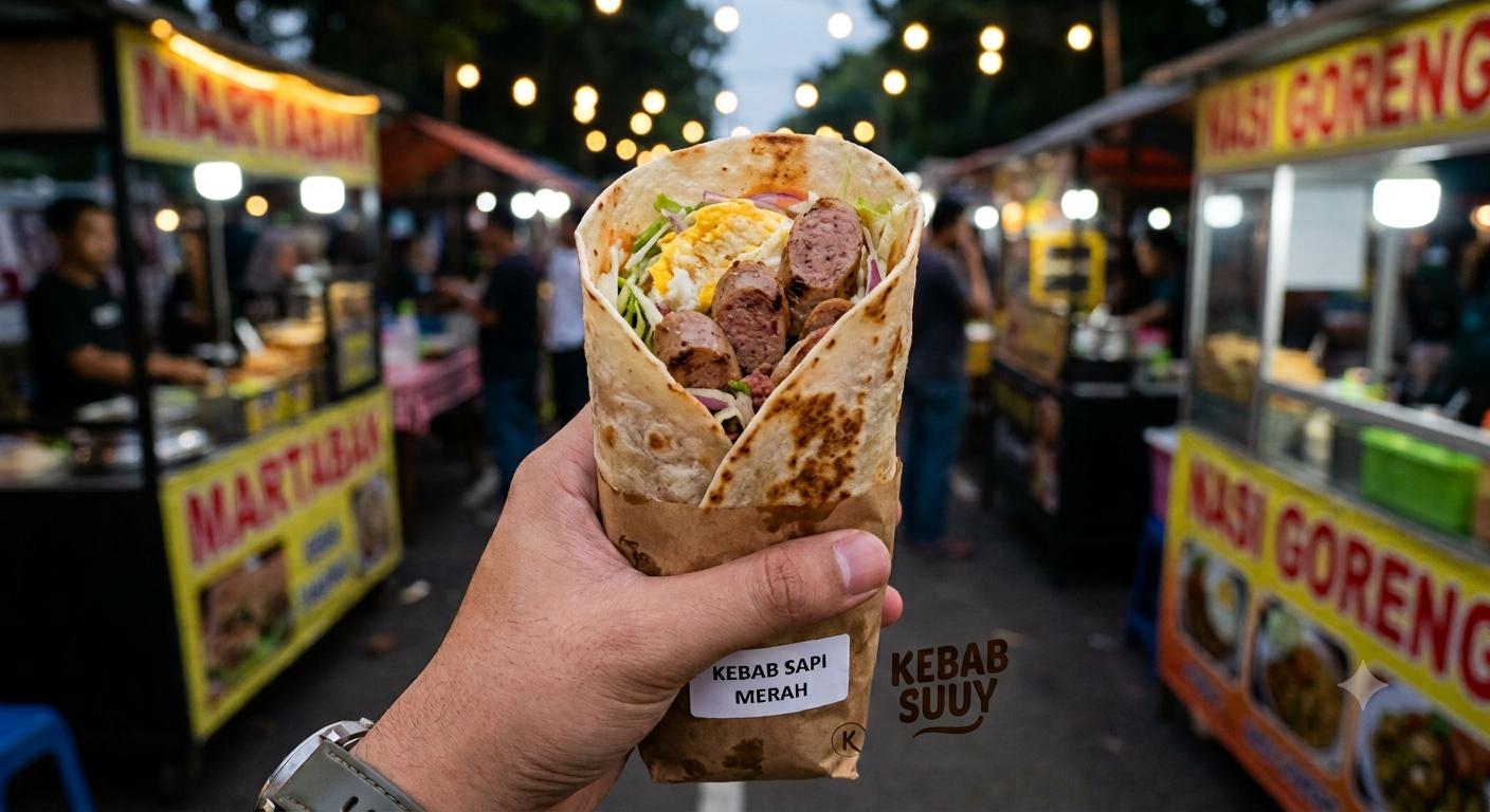 Kebab sapi sosis