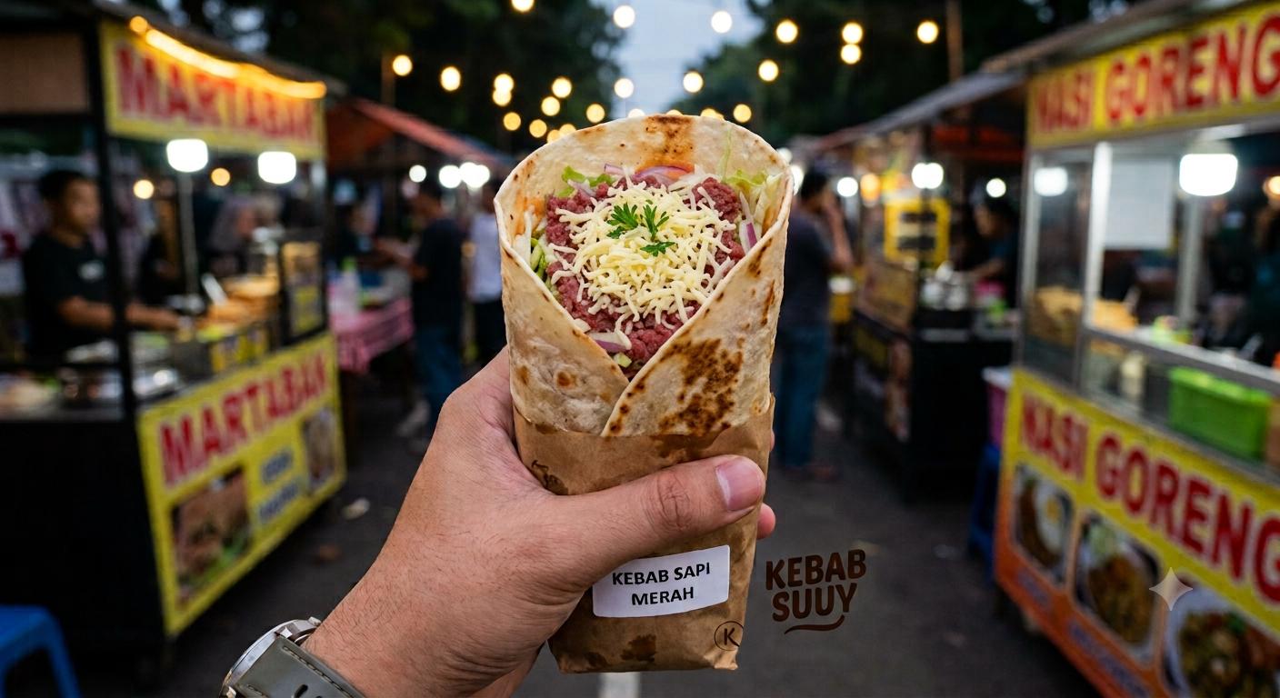 Kebab sapi keju